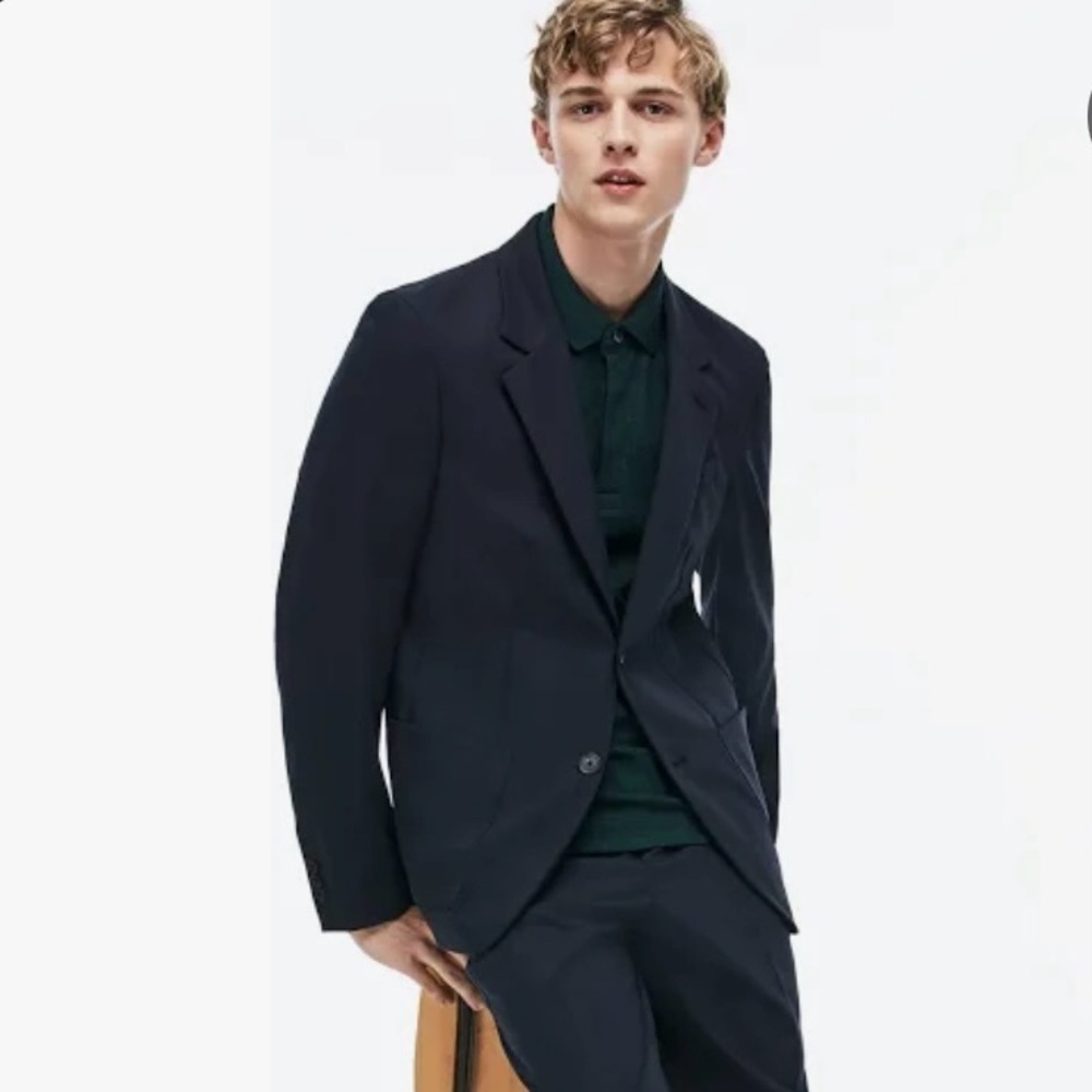 LACOSTE Men’s Slim Blazer Size 3XL Black